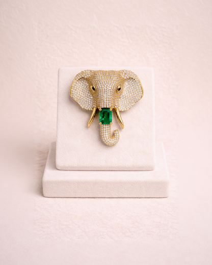 Elephant Rubby Brooch-G351500