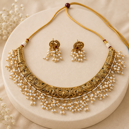 Gold-Tone Hasli Necklace Set-G751800