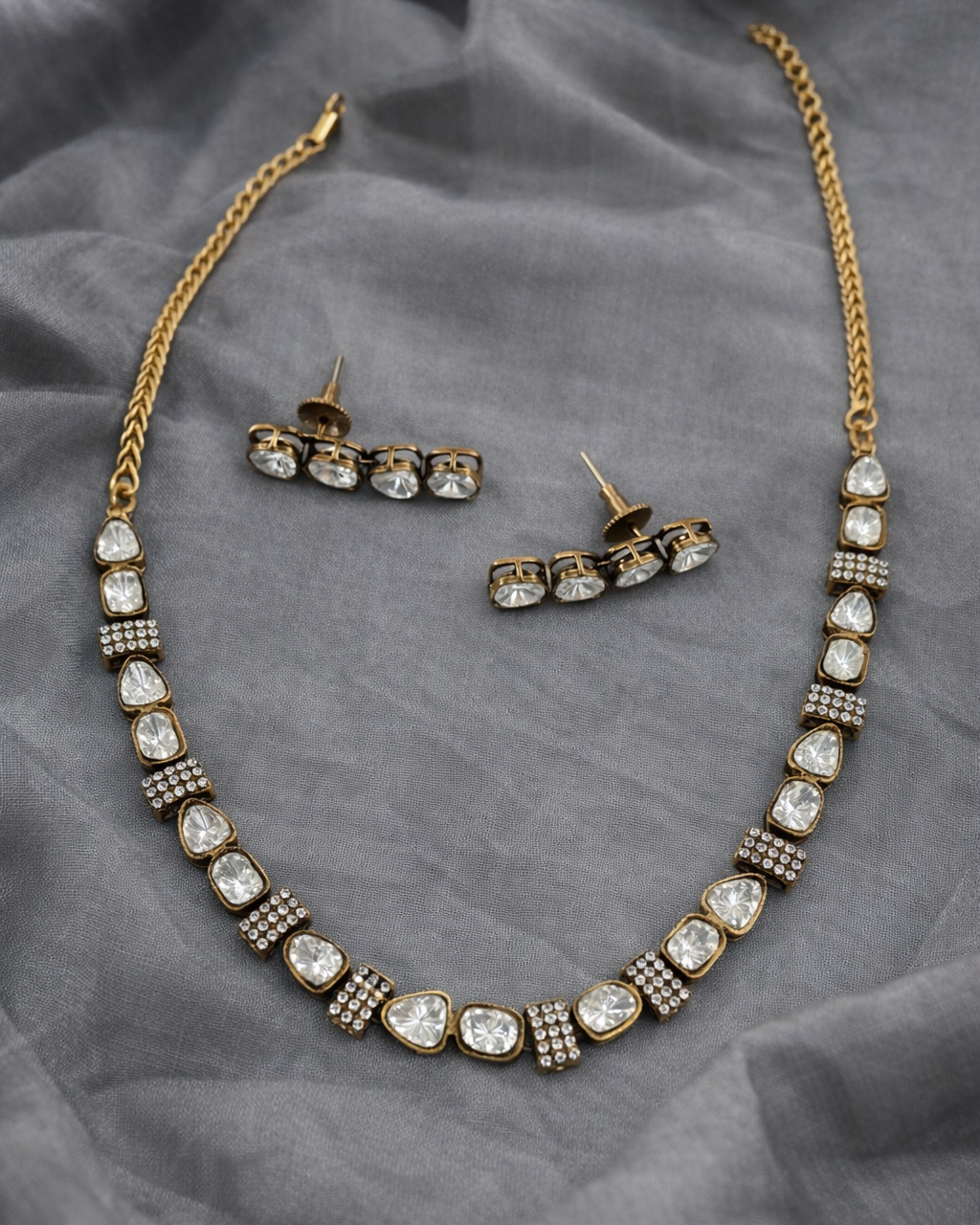 Victorian Mossonite Necklace Set-G351800