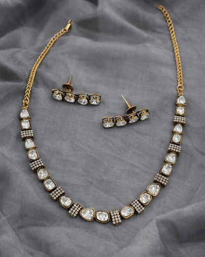 Victorian Mossonite Necklace Set-G351800
