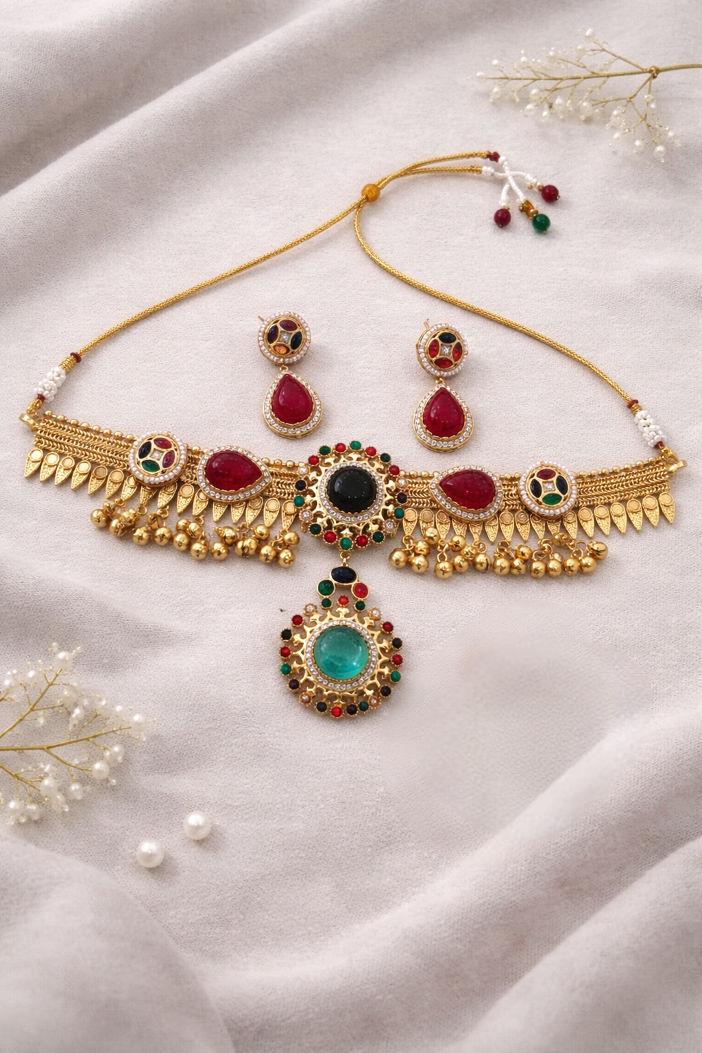 Fusion Heritage Multicolor Kundan Choker Set-G352300