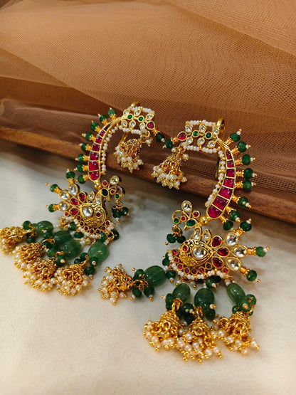 Jadav Kundan Earrings(Ear Cuffs)-G355300