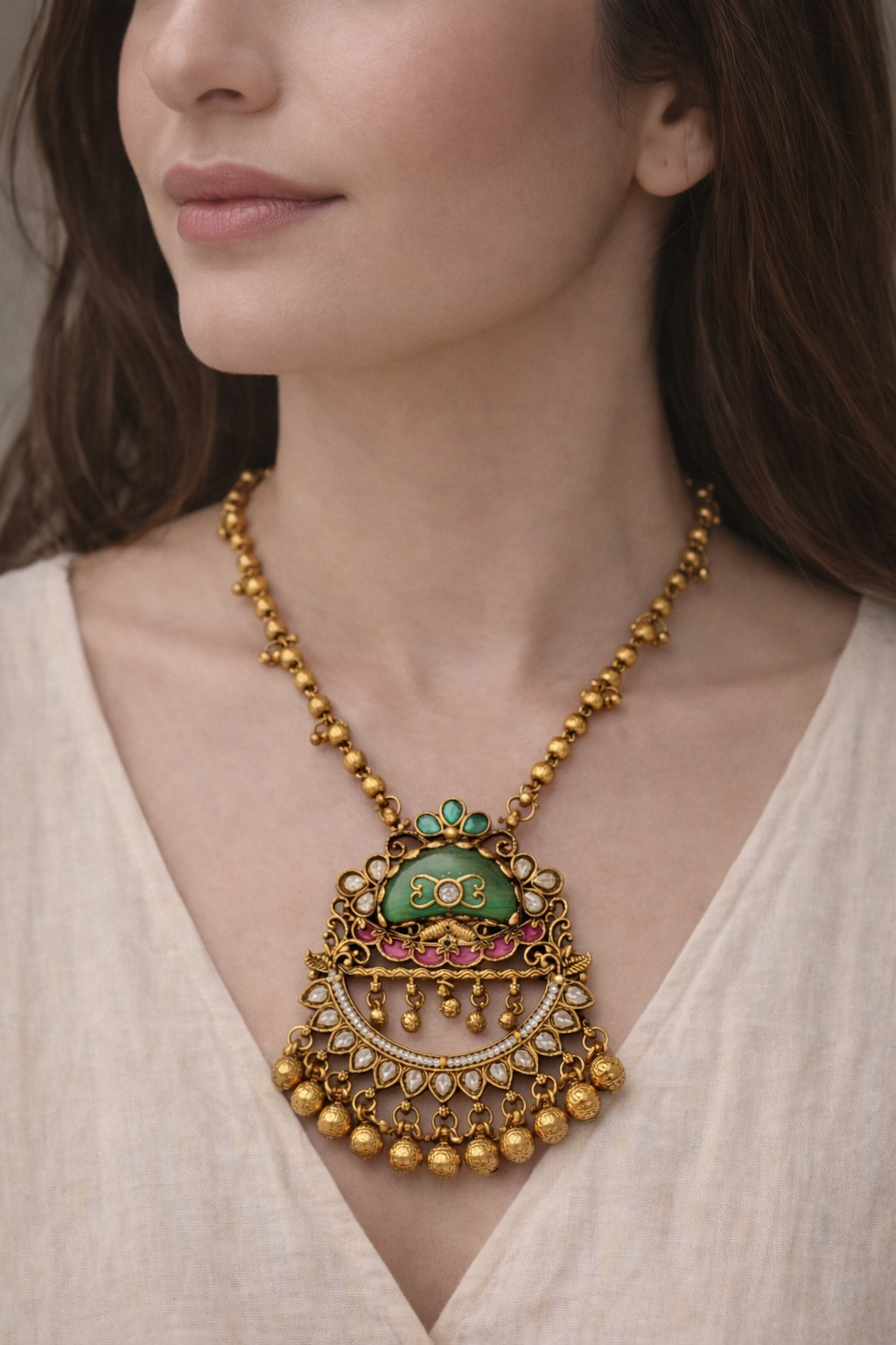 Heritage Onyx pearl Pendant necklace