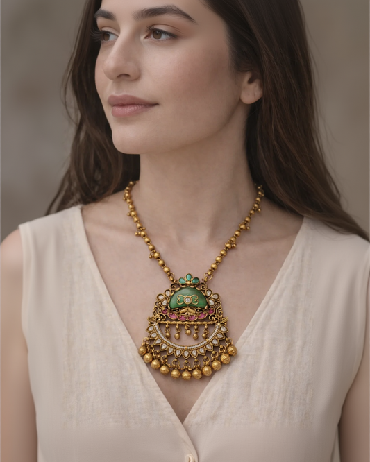 Heritage Onyx pearl Pendant necklace-G353800