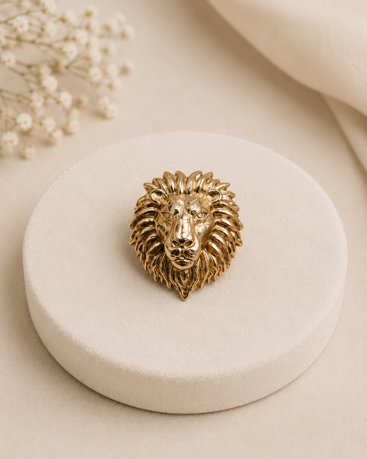 Lion Statement Brooch-G11800