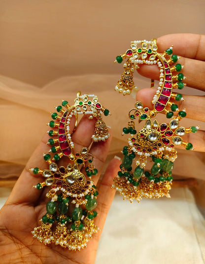Jadav Kundan Earrings(Ear Cuffs)-G355300