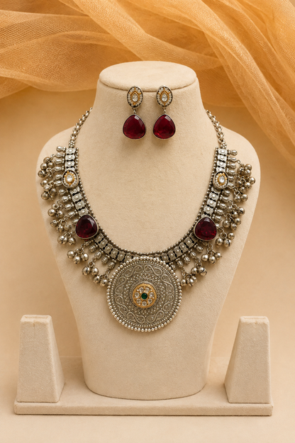 German Silver Necklace Set-G352200