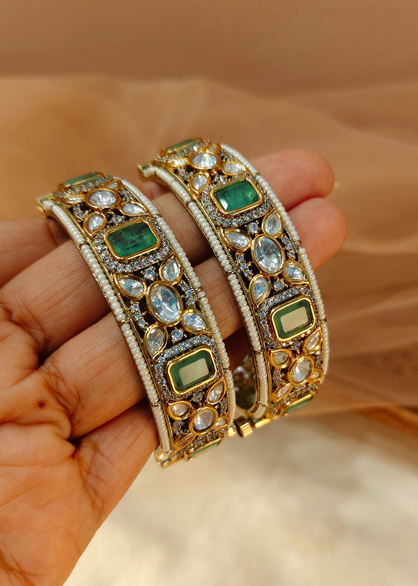 Moissanite Bangles(Set of 2)-G155400