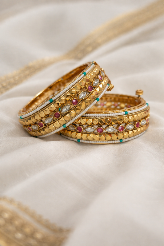 Heritage Gold Plated Bangles