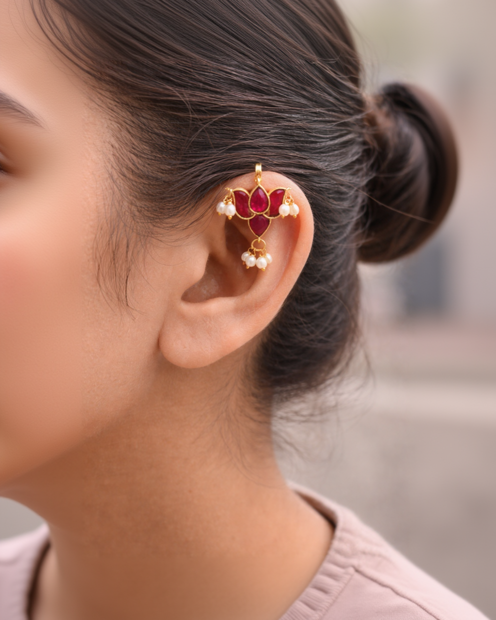 Jadav Kundan Bugadi Earrings-G35200