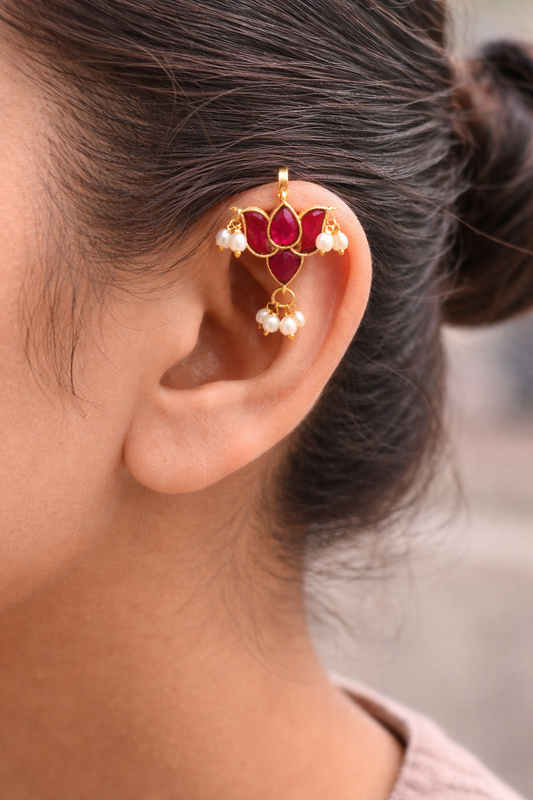 Jadav Kundan Bugadi Earrings-G35200