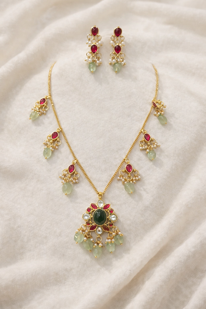 Elegant Jadau Kundan Invisible Set