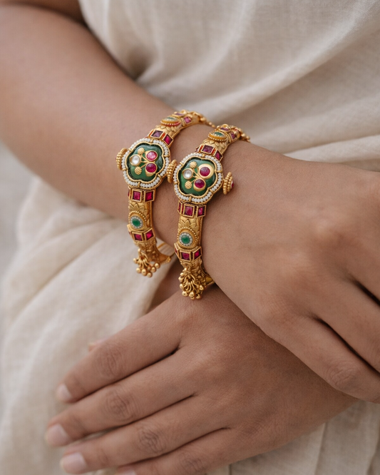 Heritage Bangles Kada(Set of 2)-G352700