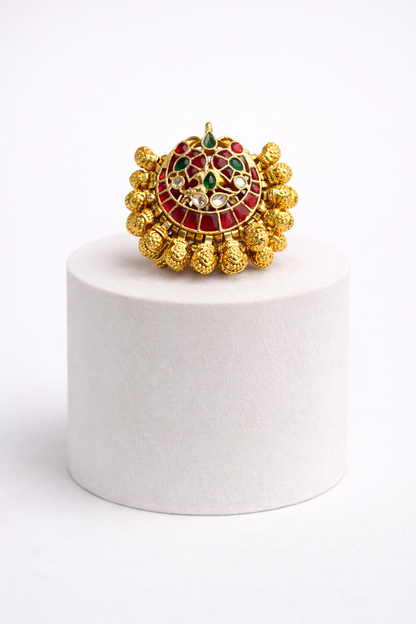 Jadau Gunghroo Heritage ring