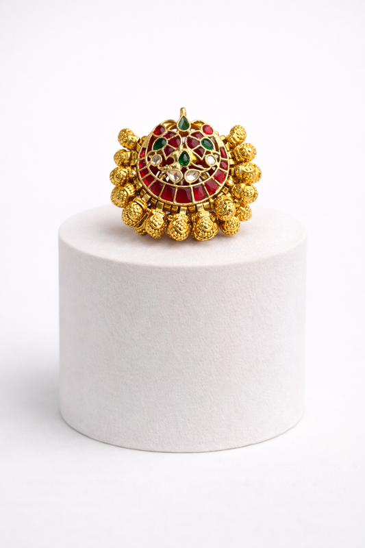 Jadau Gunghroo Heritage ring
