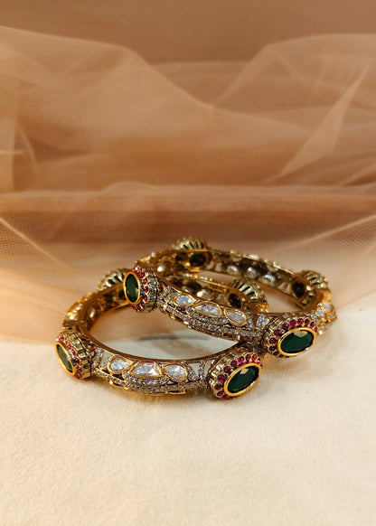 Moissanite Bangles(Set of 2)-G156800