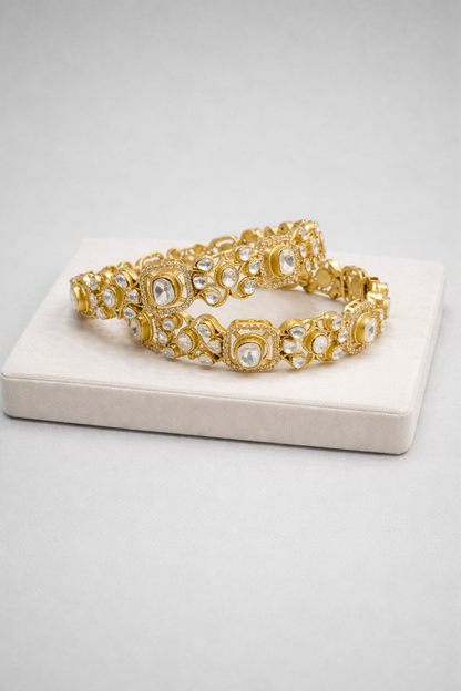 Mossainte Uncut statement bangles