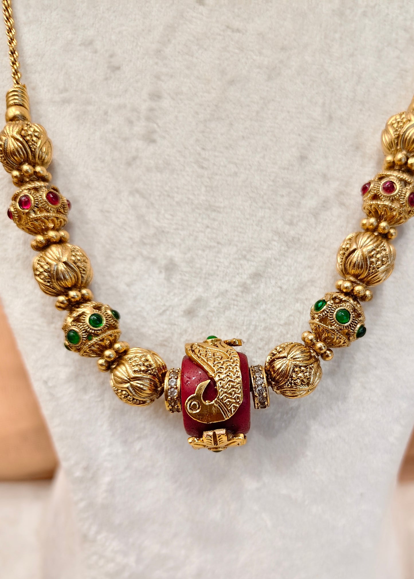 Long Dollar Chain Mala Set-G351300