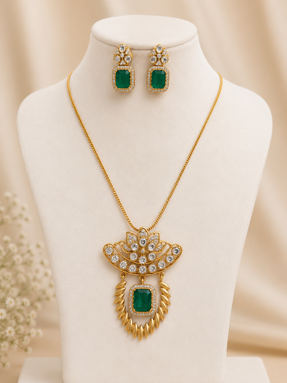 Lotus Pendant Set-G112300