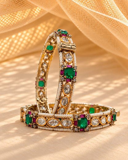 Moissanite Kada Bangles-BGL2319