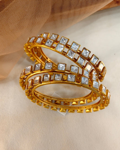 Polki Kundan Bangle Set(Set of 4)-G755000