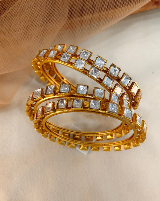 Polki Kundan Bangle Set(Set of 4)-G755000
