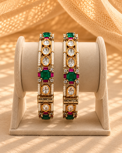 Moissanite Kada Bangles-BGL2319