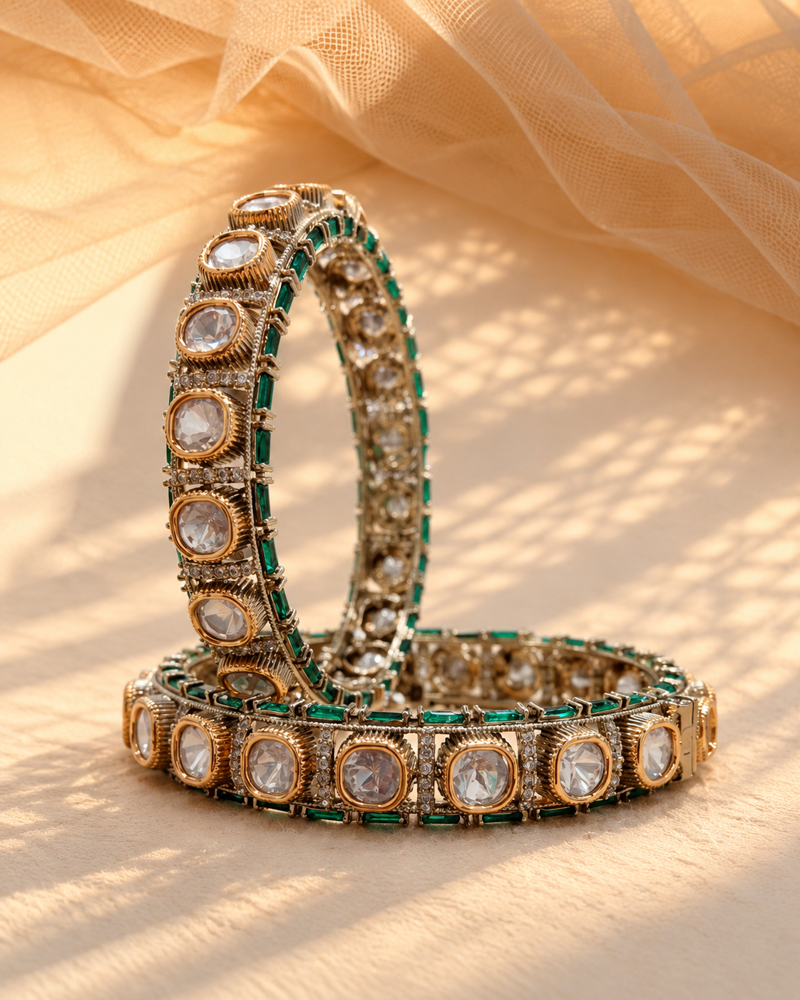 Moissanite Kada Bangles-BGL2320