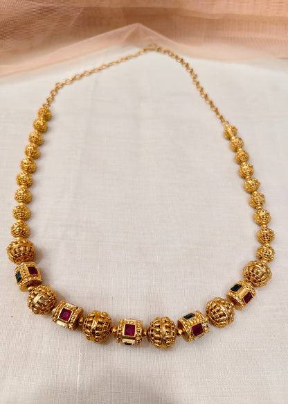 Gold-Plated Mala Necklace-G171200