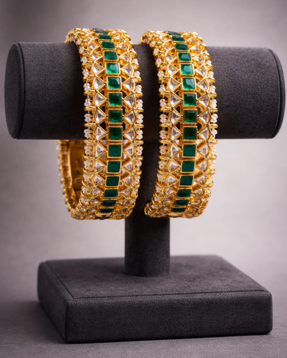 Jadav Kundan Heritage Bangles(Set of 2)-G355100