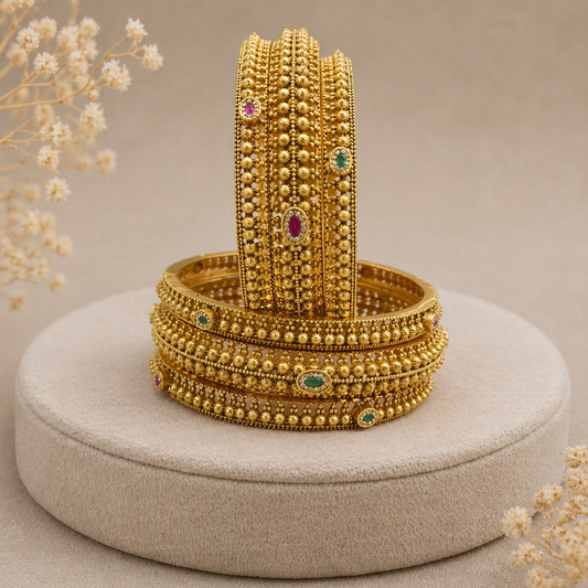 Heritage Temple Jewelry Bangle Set(Set of 6)-G753200