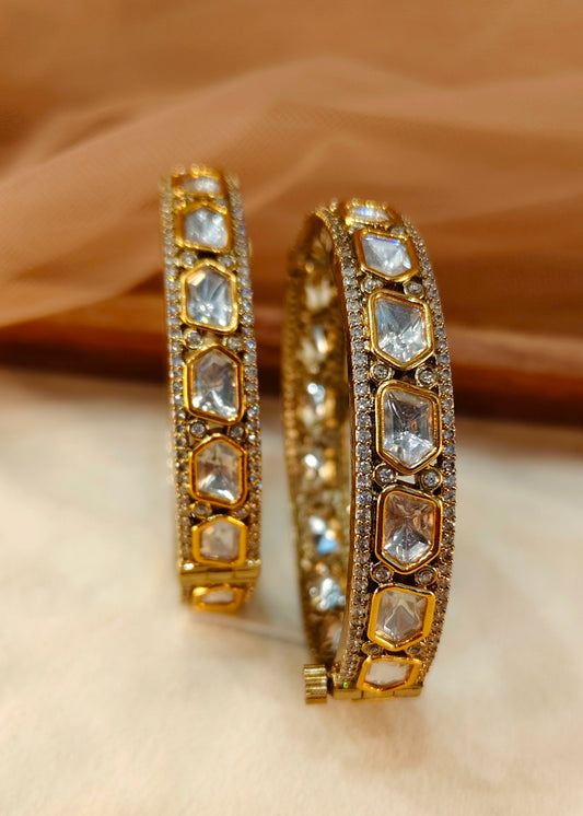 Moissanite Bangles(Set of 2)-G154300