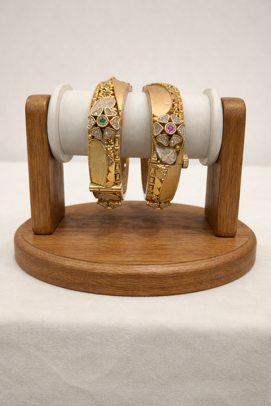 Heritage Gold Plated Bangles(Set of 2)