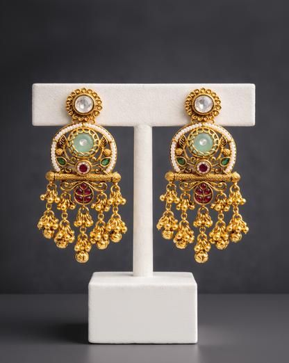 Heritage Gold-Toned Jumkha Earring-G351800